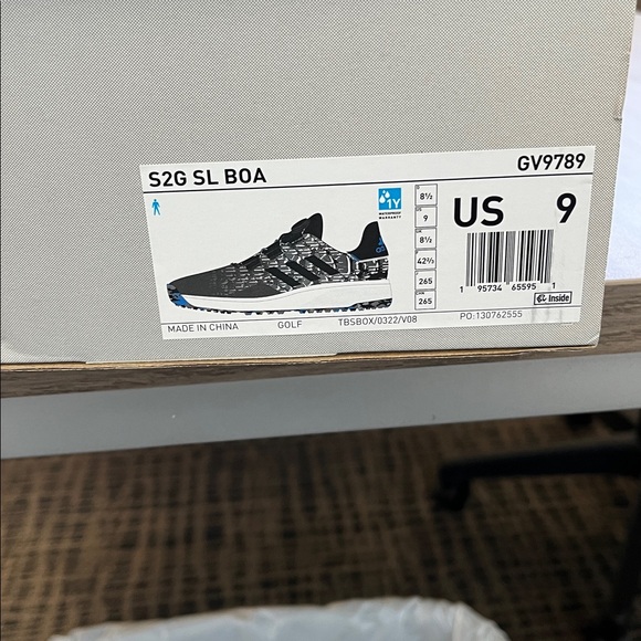 Adidas S2G SL Boa Men's Black Spikeless Golf Shoe - Picture 6 of 6